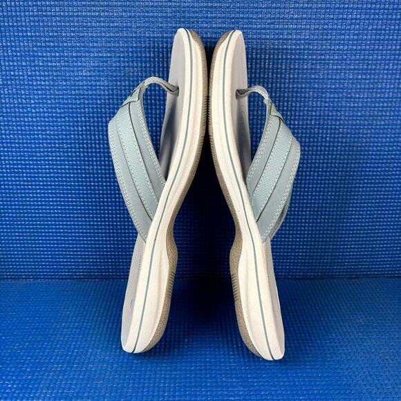 🔴 CLOUDSTEPPERS BY CLACKS THONG SANDALS Women`s Size 9M Blue Sandals 27772 - Picture 5 of 8